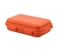 Tbest Survival Case,2 Colors 2 Sizes Outdoor Survival Shockproof Waterproof Storage Box Sealed Container Case (Small Orange)