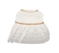 Tbest Tbest,Pet Princ Mesr Cute Summer Breathable Soft Comfortable Dog W Dr e (M)