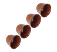 Tbest Tea Set Kitchen Be Wood Japae Sall Tea Cup Anti-Scaldin Tea Set Tea Cup Wooden R Wine Cup Erse Sall Cup