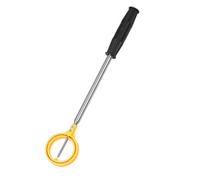Tbest Telescoping Ball Retriever, Stainless Steel Ball Retriever with Spring Release Head Locking Clamp/Holder, Extendable to 204cm, for Accessories, Pond, Lake, Bush (Yellow)