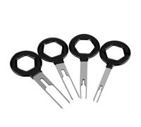 Tbest Terminal Removal Tool Set Premium Durable Wire Harness Connector Extraction Pins for Automotive Electrical Repair Black Silver 11pcs Various Sizes