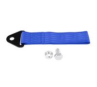 Tbest Tow Strap [placeholder] Racing Car Tow Strap Rope Towing Hook 10000 Lbs Double Stitched Polyester Nylon Steel Mounting Bracket Universal Front Rear Bumper (Blue)