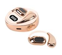 Tbest Translation Earphones Ai Translation Earbuds, Advanced Multilanguage Real Time Language Translator, Wireless Headphones with Meeting Recording, Text-to-Image, Ai Music (Beige)
