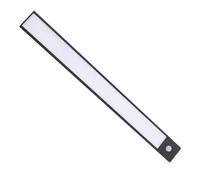 Tbest Under Cabinet Light Rechargeable Led Motion Sensor Magnetic Under Counter Light for Cuoard Kitchen Wardrobe Black Under Cabinet Lights Indoor Lighting (Black)