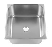 Tbest Undermount RV Water Sink, Large Capacity L330 W300 H150mm 304 Stainless Steel Sink 40mm Drain Port for RV Boat Kitchen Bathroom