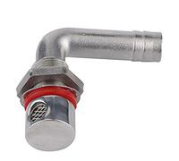 Tbest Universal Boat Fuel Tank Vent Stainless Steel Hardware Flush Mount 5 / 8in Hose Marine Grade Durable Resistant for Ships Yachts (Curved)