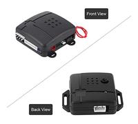 Tbest Universal Car Alarm Security Protection System Keyless Entry with 2 Remote Controls Siren High Reliability Multi Level Arming for All Vehicles Black Plastic 12V DC