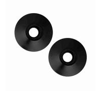 Tbest Universal CNC Aluminum Handlebar End Pair Motorcycle Handle Bar Accessories, Black, OE Standard Fit, & Stylish (Black)