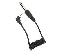 Tbest Universal Digital Camera Synchronization Cable Gold Plated 2.5mm to 6.35mm Male Mono for Speaker Guitar Professional Audio Equipment