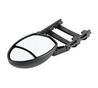 Tbest Universal Dual View Towing Mirrors Clamp/Holder-On Rearview Side Oval Mirror 7.5x5.5in for Car/Truck, Fits Most Vehicles, No Tools Required, Dual Perspective Design for Enhanced Safety