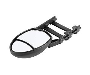Tbest Universal Dual View Towing Mirrors Clamp/Holder-On Rearview Side Oval Mirror 7.5x5.5in for Car/Truck, Fits Most Vehicles, No Tools Required, Dual Perspective Design for Enhanced Safety