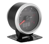 Tbest Universal LED Car Turbo Boost Gauge 12V Professional Pressure Meter with Peak Value Display Backlight Dial for Most 12 Volt Vehicles Plastic 60mm 2.5in