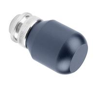 Tbest Universal Manual Gear Shift Knob Metal Round Ball Shape Shifter Head Lever Stick for Car Enthusiasts Upgrade Red Purple Silver Blue Colored Black (Ti Color)