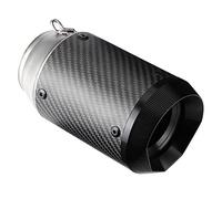 Tbest Universal Motorcycle Carbon Fiber Exhaust Pipe High Performance Durable Stainless Steel Black Tail 51mm For Z900 Z1000 250 400 R6