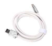 Tbest USB C Fast Charging Cable 66W Durable Liquid Silicone Thickened Type Charger Cord for Phone Power Bank Camera 1.45m 4.76ft (White)