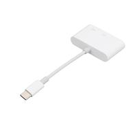 Tbest USB C Memory Card Reader 3 in 1 Multiport High Speed 500MB / S Stable Transmission Plug and Play for Phone PC Laptop Camera U Disk ABS Black 9cm