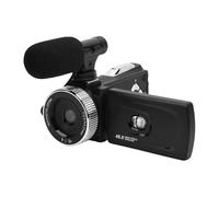 Tbest Video Camera Camcorder 4K HD 48MP Large Aperture Lens Rotation Screen 3W TIR Fill Lamp Handheld Recorder