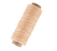 Tbest Wake Wake Sewing Thread for Leather Sewns Handicrafts 150d 50m, Wax Flat for Heavy Leather Repairs, Shoe Handicrafts and More (Original Color)
