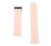 Tbest Watch Band, Silicone Skin Friendly Magnetic Snug Fit Folding Buckle Watch Strap Replacement For Fit3 (Roseate)