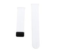 Tbest Watch Band, Silicone Skin Friendly Magnetic Snug Fit Folding Buckle Watch Strap Replacement For Fit3 (White)