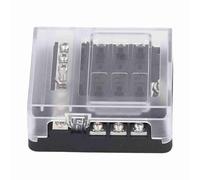 Tbest Way Block IP66 Box Holder 32V with Dampproof Cover for Car Boat RV e Block6 Way Block Is ABS Made of Not Flame and to Indicator Box Voltage Is Easy Negative