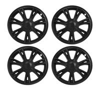 Tbest Wheel Hub Cap 4pcs Set Sport Style ABS Protective Replacement for 19 Inch 2021 to 2023 (Matte Black)