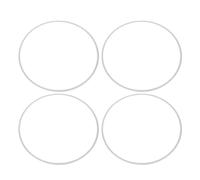 Tbest Wheel Rim Protector Guard 4PCS 18 Inch Silver Aluminum Alloy Anti Scratch Back Adhesive Design Universal Fit for Cars with Flat Edge