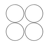 Tbest Wheel Rim Protector Wheel Rim Decorative Ring Protection Ring 4 Pcs 19 Inch R19 Self Adhesive Black ABS Anti Scratch Full Protection with Flat Edges for Cars