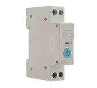 Tbest WiFi Smart Relay Switch Module Safe Mystical/Fantasy Retardant DIN35 Rail Cycle Timing for Intelligent Home Control - Red Copper/White, 1 X Smart Switch Breaker [remote Control] (63A)