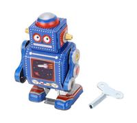 Tbest Wind-Up Robot, Vintage Metal Tin Drumming Robot, Clockwork Toy, Wind-Up Iron Toy, Home Decor, Office Accessories, Cafe Bar Restaurant, Gift for Kids Adults Collectors