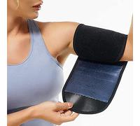 Tbest Women Arm Trainer Bands, Upgraded Sauna Sweat Arm Bands Adjustable Sauna Arm Shaper Wraps Arm Trimmers Toner Sleeves for Sports Workout (blue)