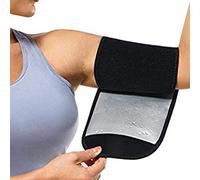 Tbest Women Arm Trainer Bands, Upgraded Sauna Sweat Arm Bands Adjustable Sauna Arm Shaper Wraps Arm Trimmers Toner Sleeves for Sports Workout (Silver)