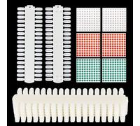 Tbestmax 3 Sets 216 Tips Nail Color Swatch, Double Layer Tips Clear Nail Color Display Palette Paint Practice Chart Swatches