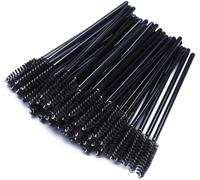Tbestmax 300 PCS Disposable Mascara Eyelash Wands Brush Spoolies for Eyelash Extension Eyebrow and Makeup Color Black