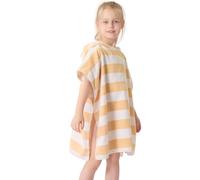 TBEZY Hooded Poncho Bath Towel Ultra Soft and Absorbent Cloud Touch Cotton Stripes Beach Towels for Kids 2-6 Years (2-6, Yellow)