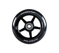 TBF Alloy Series 100mm Stunt Scooter Wheels + ABEC9 // Fit TBF Slamm Razor MGP Grit JD Bug (5 Star Black Single)