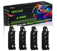 TBFC425 Compatible for Toshiba Waste Toner Container with Chip E-STUDIO 2525AC 3025AC 3525AC 4525AC 5525AC Printers (4 Pack Black)