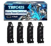 TBFC425 Waste Toner Container Compatible for Toshiba E-STUDIO 2525AC 3025AC 3525AC 4525AC 5525AC 6525AC Printers, With Chip Large Capacity 120000 Pages (4 Pack Black)