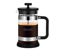 TBGENIUS 4 Cup Cafetiere Coffee Press, French Press Maker for Filter Coffee, Loose Tea and Milk Froth, 4 Level Stainless Steel Filter, Heat Resistant Borosilicate Glass, 0.6 L / 21 oz