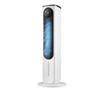 TBGJSYY Evaporative Air Cooler, Standing Fans that Blow Cold Air, 90° Oscillating Bladeless Cooling Fan for Bedroom, Swamp Cooler, Removable Water Curtain, Ice Pack, Remote, White