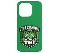 TBI Awareness Brain Injury Support Still Standing Survivor Case for iPhone 15 Pro