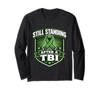 TBI Awareness Brain Injury Support Still Standing Survivor Long Sleeve T-Shirt