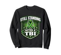 TBI Awareness Brain Injury Support Still Standing Survivor Sweatshirt