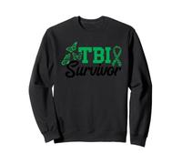 TBI Survivor TBI Warrior Traumatic Brain Injury Awareness Sweatshirt