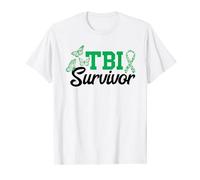 TBI Survivor TBI Warrior Traumatic Brain Injury Awareness T-Shirt