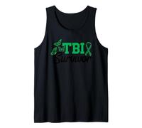 TBI Survivor TBI Warrior Traumatic Brain Injury Awareness Tank Top