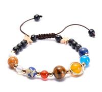 TBIBINWP Adjustable Planet Bracelet Solar System, Universe Galaxy Bracelet, Permanent Bracele, Perfect Space Astronomy Gifts for Women Men Kids