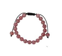 TBIBINWP Crystal Bracelet, 8mm ADJUSTABLE Stretch Natural Bead Bracelet, Birthday Valentines Mother's Father's Day Jewellery Gifts for Women Men Girl Boy