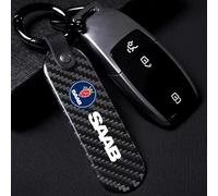 Tbkoly Fashion Car Keychain Key Rings Gifts & Merchandise Family Present, for SAAB Anti-Lost Key Clasps Hooks Accessories