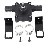 Tbkoly Portable Electric Drill Pump Self Priming Transfer Pumps Oil Fluid Water Pumps Electric Drill Self-Priming Pump Tools, Black